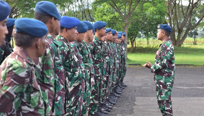 Tingkatkan Kesiapan Personel, Lanud SKI Gelar Latihan Pengendalian Huru Hara