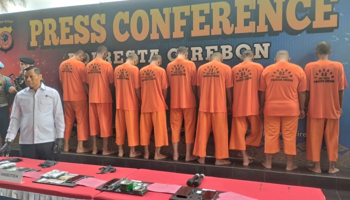 GemaMadani.com - Satuan Reserse Narkoba Polresta Cirebon, Bongkar Jaringan Narkoba, 9 Orang Diciduk dalam Sebulan - BT