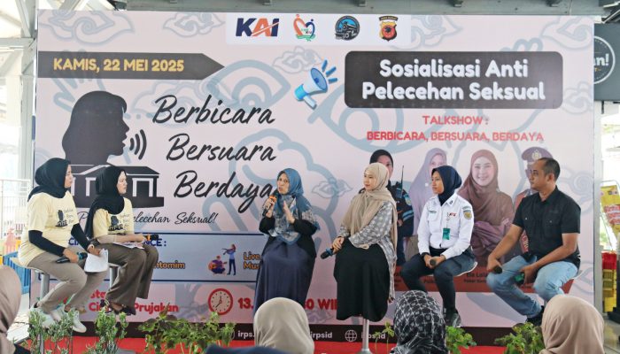 KAI Gelar Talkshow Anti Pelecehan Seksual “Berbicara, Bersuara, Berdaya” di Stasiun Cirebon Prujakan