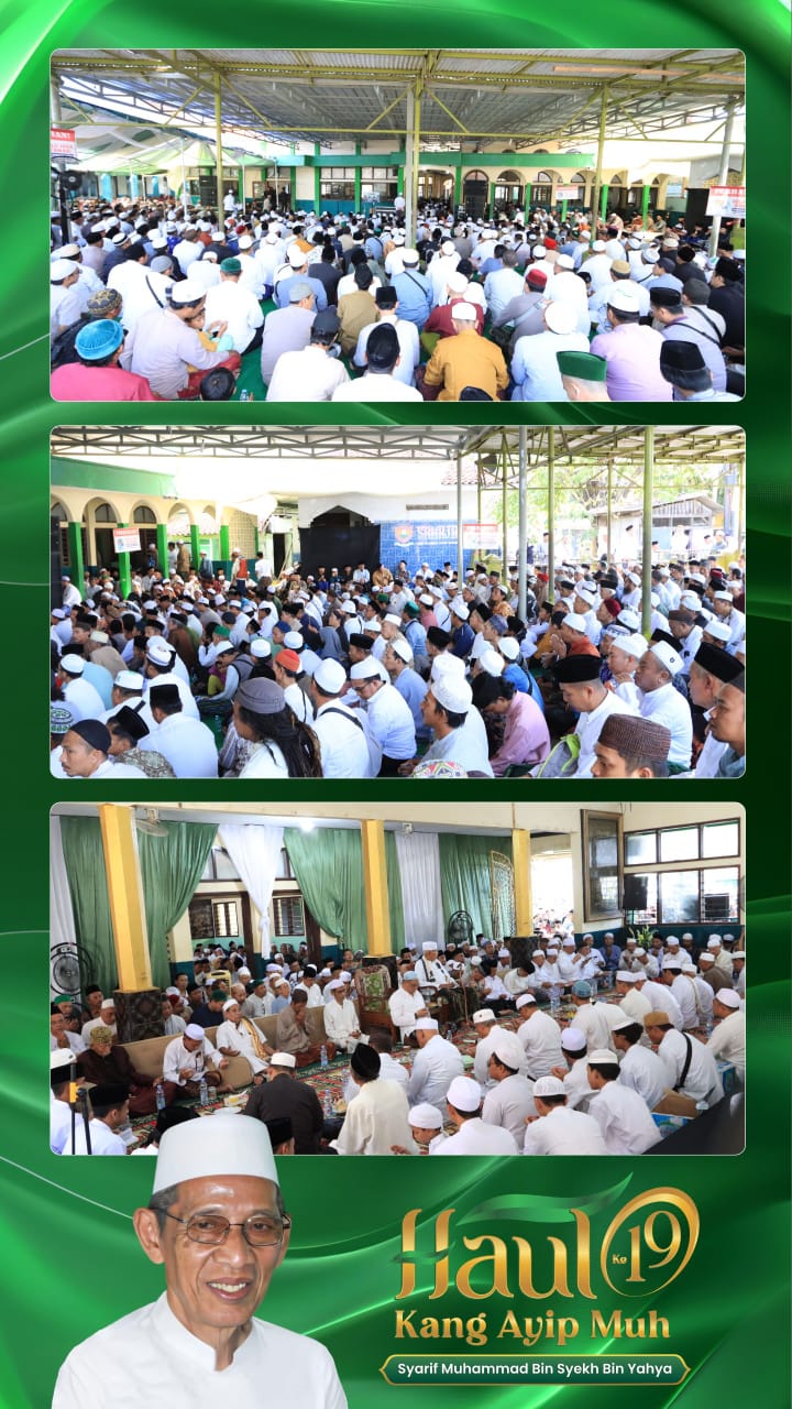 GemaMadani.com - Ribuan Jemaah Hadiri Haul Ke 19 Almaghfuroh Syarif Muhammad bin Syekh bin Yahya di Pondok Pesantren Jagasatru2