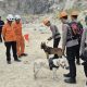 GemaMadani.com - Unit K-9 Polda Jabar Temukan Tiga Titik Diduga Korban Longsor di Gunung Kuda Cirebon