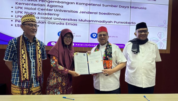 Sentra Halal UMP Teken Kerja Sama dengan BPJPH, Siap Cetak SDM Unggul dalam Sertifikasi Produk Halal