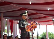 Dandim 0614/Kota Cirebon Bacakan Teks Pancasila pada Upacara HUT ke-80 RI di Stadion Bima