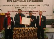 Pelantikan IDI Kota Cirebon 2025–2028, Wakil Wali Kota Ajak Bersama Wujudkan Layanan Kesehatan Berkualitas