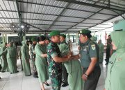 Komandan Kodim 0614/Kota Cirebon Lantik 23 Prajurit Naik Pangkat