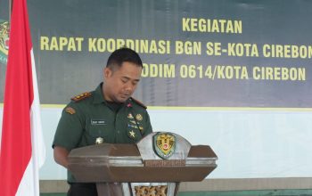 Kodim 0614/Kota Cirebon Gelar Rapat Koordinasi BGN Se-Kota Cirebon