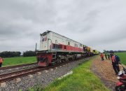 Lokomotif KA Menoreh Sudah Selesai di Evakuasi, Jalur KA Sudah Bisa Dilewati