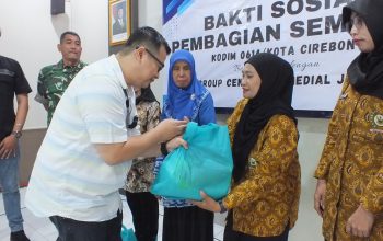 Kodim 0614/Kota Cirebon Bersama FIF Group bagikan Sembako untuk Anggota Pepabri