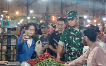 Dandim 0614/kota Cirebon Monitoring Ketersediaan dan Distribusi Kebutuhan Pokok Selama Ramadan dan Jelang Lebaran 1447 H