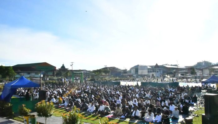 Ribuan Umat Islam Laksanakan Shalat Idul Fitri 1447 H Di Natas Labar, Ruteng, Manggarai, NTT