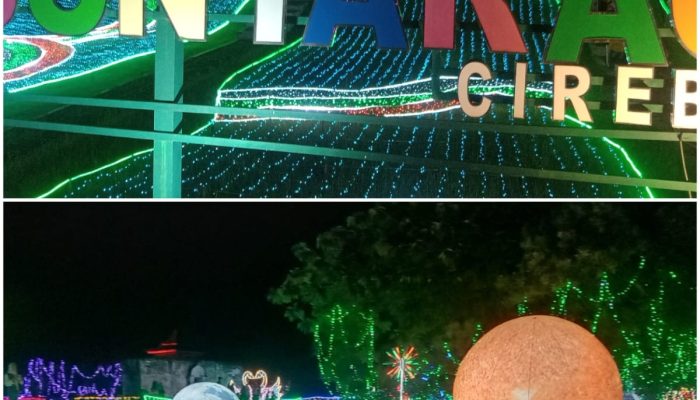 Gelaran Festival Lumi Land di Kawasan Taman Goa Sunyaragi Jadi Daya Tarik Wisatawan