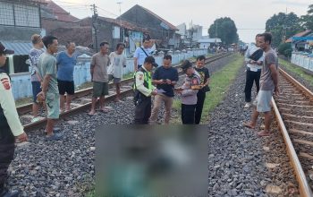 Seorang Pria Tewas Tertemper Kereta Api Barang di Perlintasan KA Wilayah Pulasaren