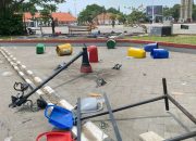 Demo KOMPI di Indramayu Berujung Ricuh Sejumlah Fasilitas Publik Mengalami Kerusakan