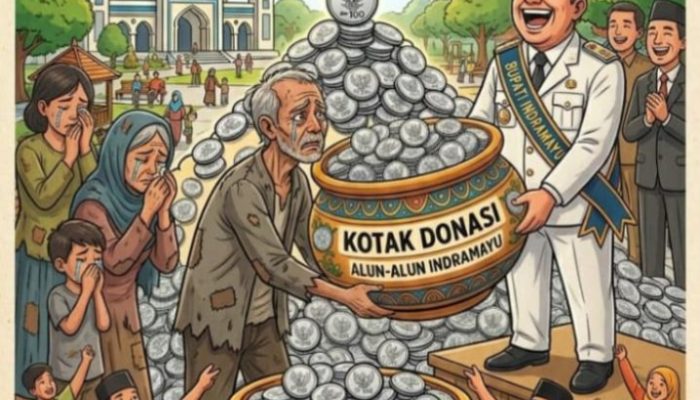 Penggalangan Dana Dilakukan KOMPI untuk Ganti Rugi Kerusakan Fasum Alun-alun Indramayu