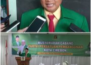 Muscab PPP Kota Cirebon Dihadiri Ketua DPW Jawa Barat, Uu: Kader Harus Patuh Keputusan DPP
