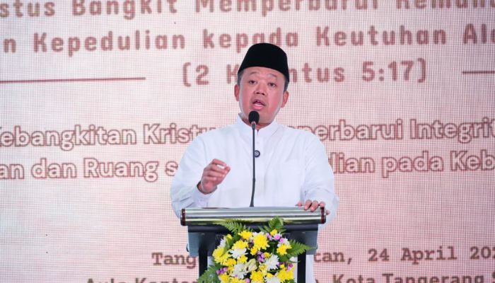 Hadiri Perayaan Paskah Kementerian ATR/BPN, Menteri Nusron: Paskah Membangun Semangat Kebangkitan Bangsa