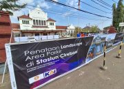 Lebih Estetis dan Nyaman KAI Daop 3 Cirebon Beautifikasi Area Parkir Depan Stasiun
