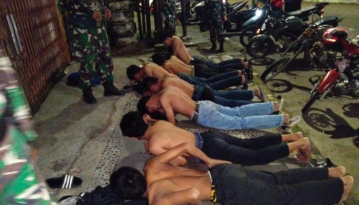 Kodim 0614/Kota Cirebon Gelar Patroli Cipta Kondisi, Amankan Empat Kendaraan yang Diduga Digunakan Balap Liar dan Sejumlah Remaja Mengkonsumsi Miras