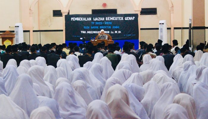 Santri KMMI Nurul Hakim Lombok Mendapat Taushiyah Dari TGH Muzakkar Idris Sebagai Bekal Berlibur
