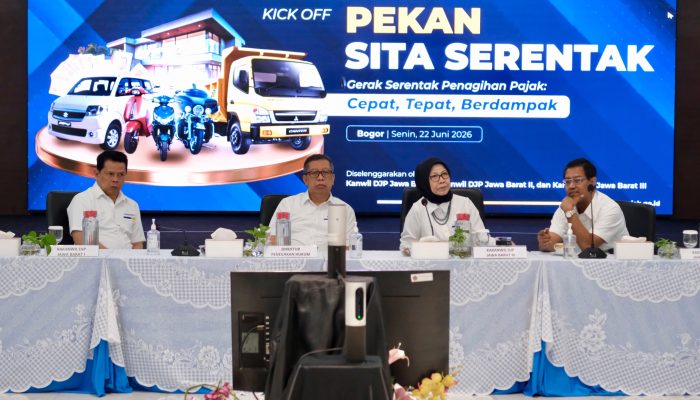 Kanwil DJP di Jawa Barat Gelar Pekan Sita Serentak 2026, Berhasil Melakukan Penyitaan 288 Aset Senilai Rp54 Miliar