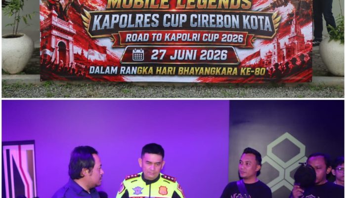 Polres Cirebon Kota Gelar Turnamen E-Sport Mobile Legends Libatkan 153 Gamer Muda, Memeriahkan HUT Bhayangkara ke-80