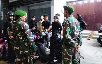 Kodim 0614/Kota Cirebon Gelar Apel dan Patroli Gabungan Antisipasi Kejahatan Kriminal serta Balap Liar