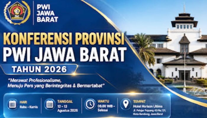 Panitia Konferprov PWI Jawa Barat Tahun 2026 Menggelar Sosialisasi Tahap l Secara Daring