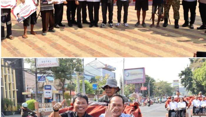 200 Becak Listrik Bantuan Presiden Diserahkan kepada Pengemudi Becak di Kota Cirebon