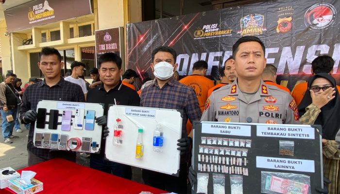 Satres Narkoba Polres Cirebon Kota Amankan 15 Tersangka dan Sita 24.100 Butir Obat Terlarang dalam Operasi Antik Lodaya