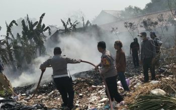 Petugas dan Warga Berhasil Padamkan Kebakaran Lahan di Kedawung